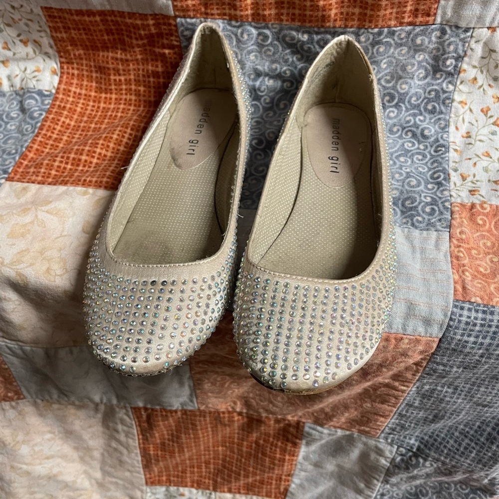 Madden girl rhinestone flats